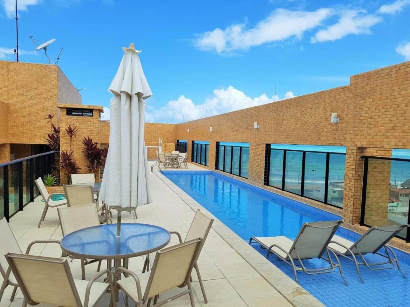 Apartamento 50M Praia- Piscina - Vista Mar - Academia - Maceio  Luaran gambar